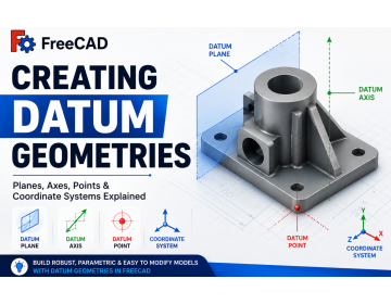 Creating Datum Geometries in FreeCAD: Planes, Axes, Points & Coordinate Systems